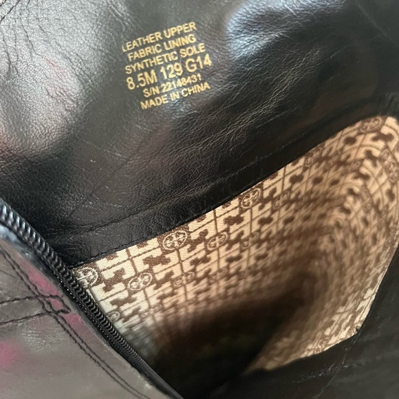 Black genuine leather Tory Burch riding boots! - Picture 4 of 8